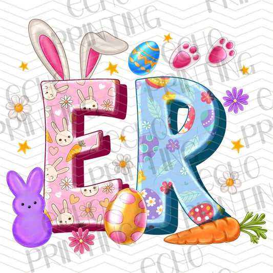 ESTRG 616 - EASTER LETTERING WITH BUNNY