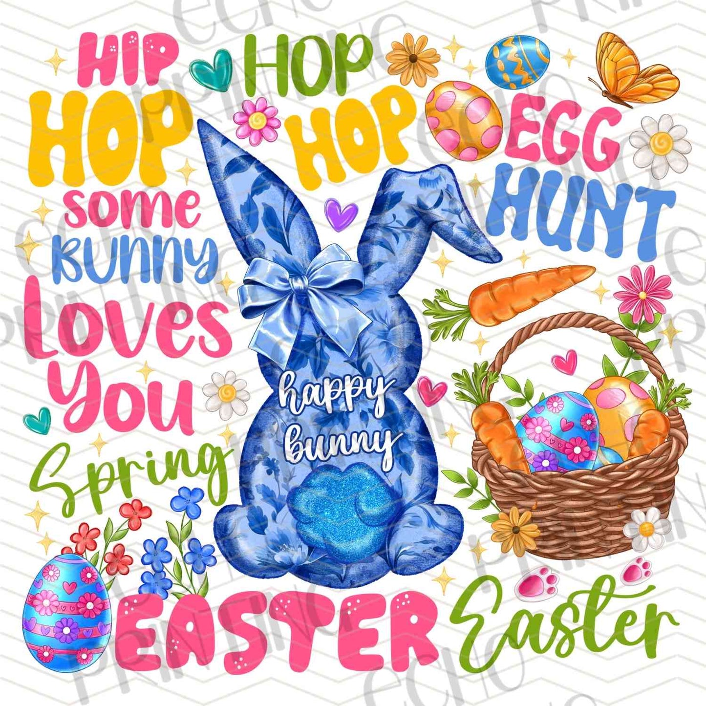 ESTRG 636 - COLORFUL EASTER WORD ART