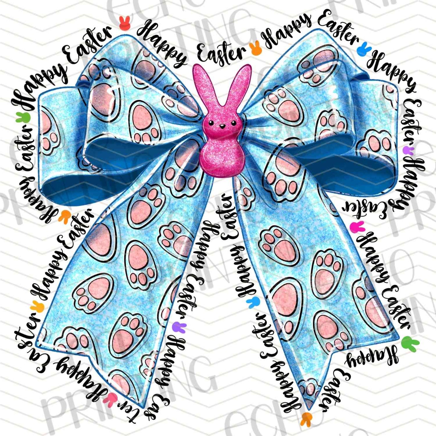 ESTRG 637 - BLUE EASTER BOW