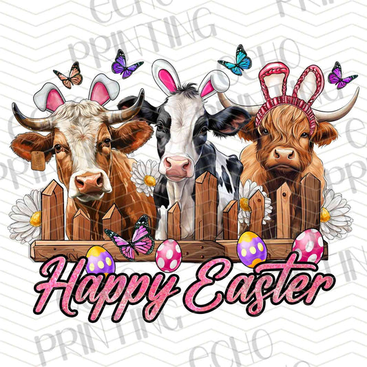 ESTRG 640 - HAPPY EASTER HIGHLAND COWS
