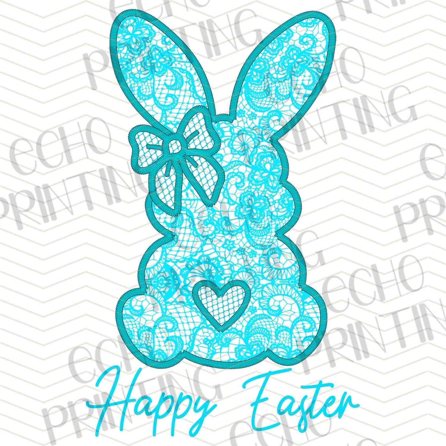 ESTRG 653 - TEAL BUNNY SILHOUETTE