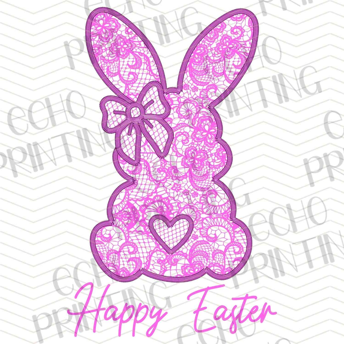 ESTRG 654 - PINK BUNNY SILHOUETTE