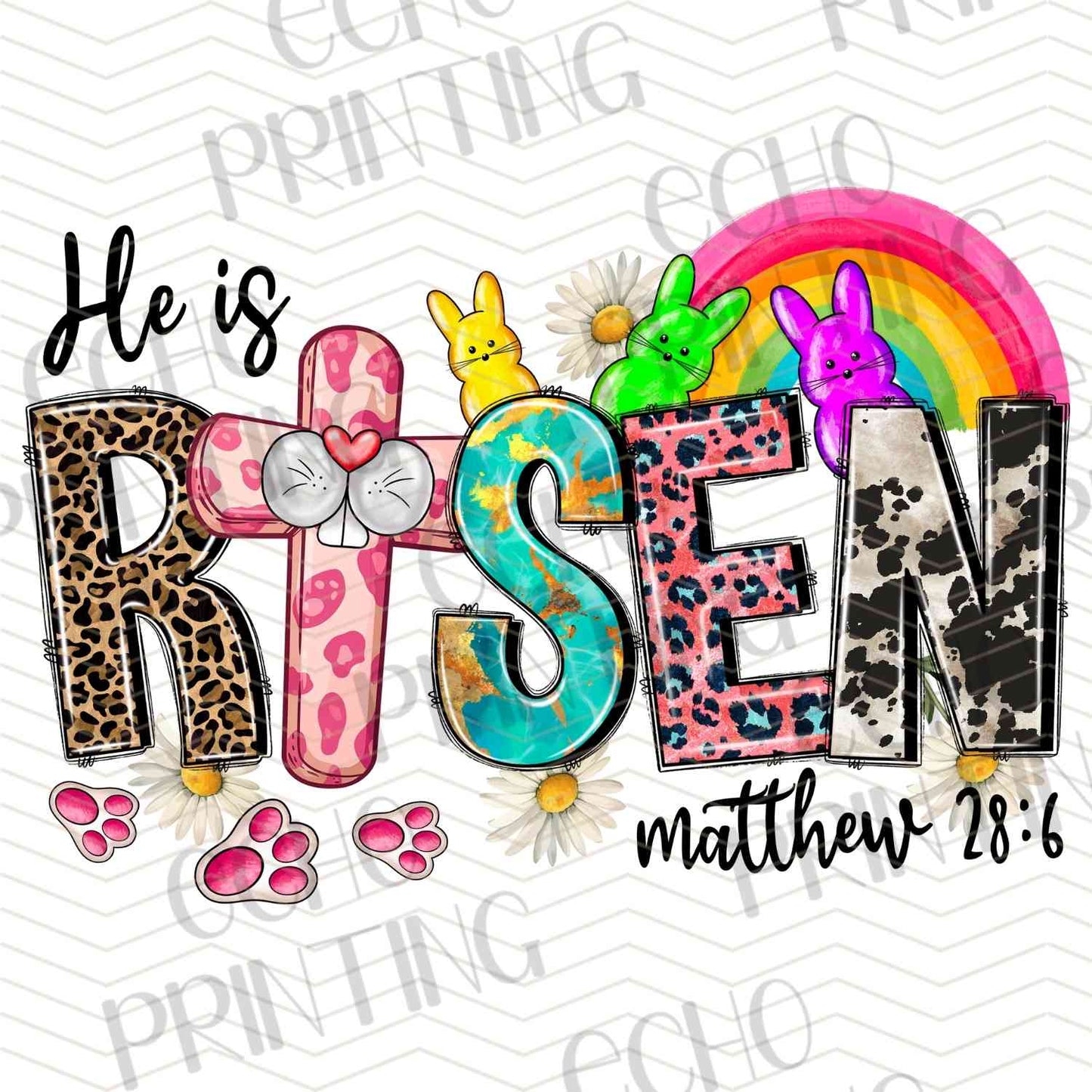 ESTRG 663 - HE IS RISEN RAINBOW