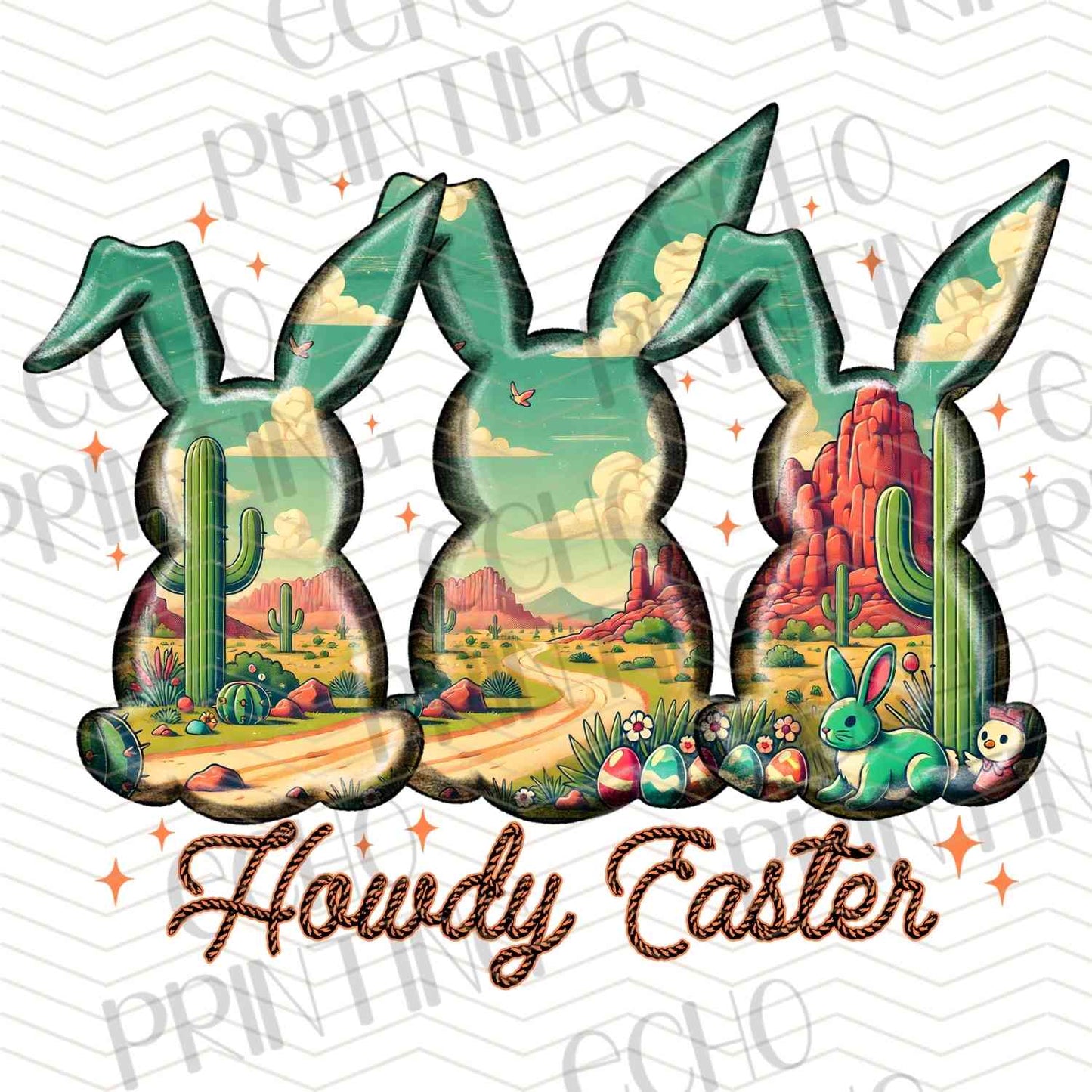 ESTRG 670 - HOWDY EASTER BUNNIES