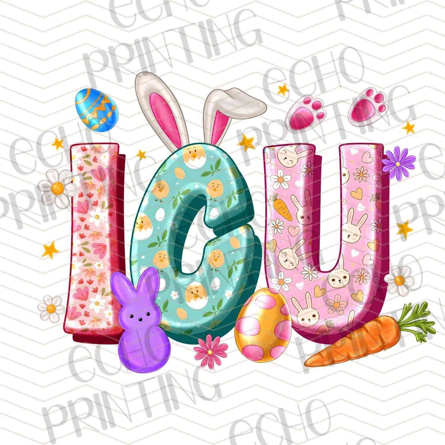 ESTRG 671 - COLORFUL YOU LETTERING