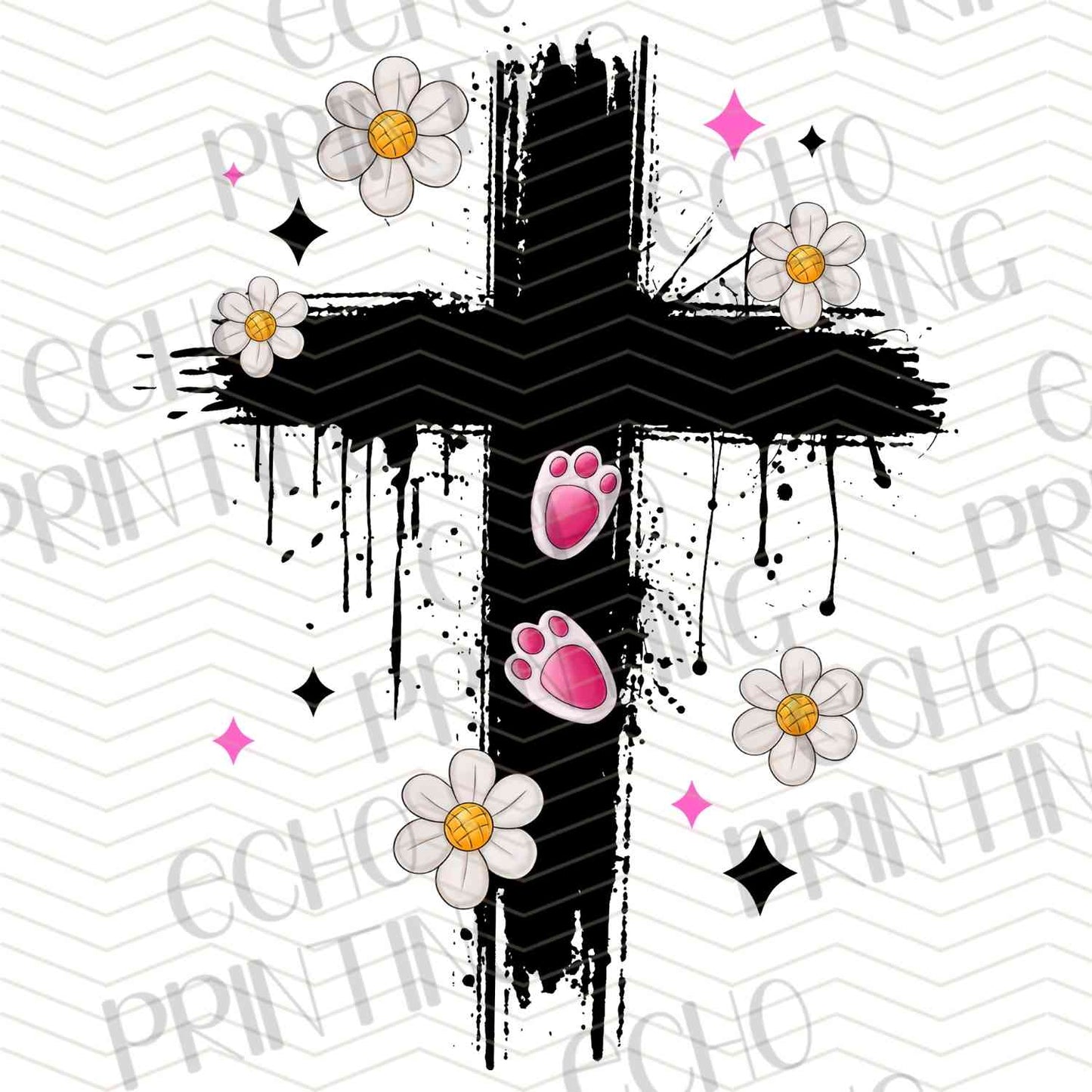 ESTRG 687 - BLACK FAITH CROSS