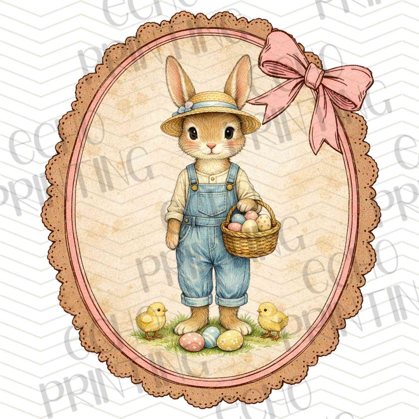 ESTRG 702 - BUNNY WITH BASKET VINTAGE