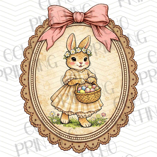 ESTRG 703 - BUNNY WITH EASTER BASKET