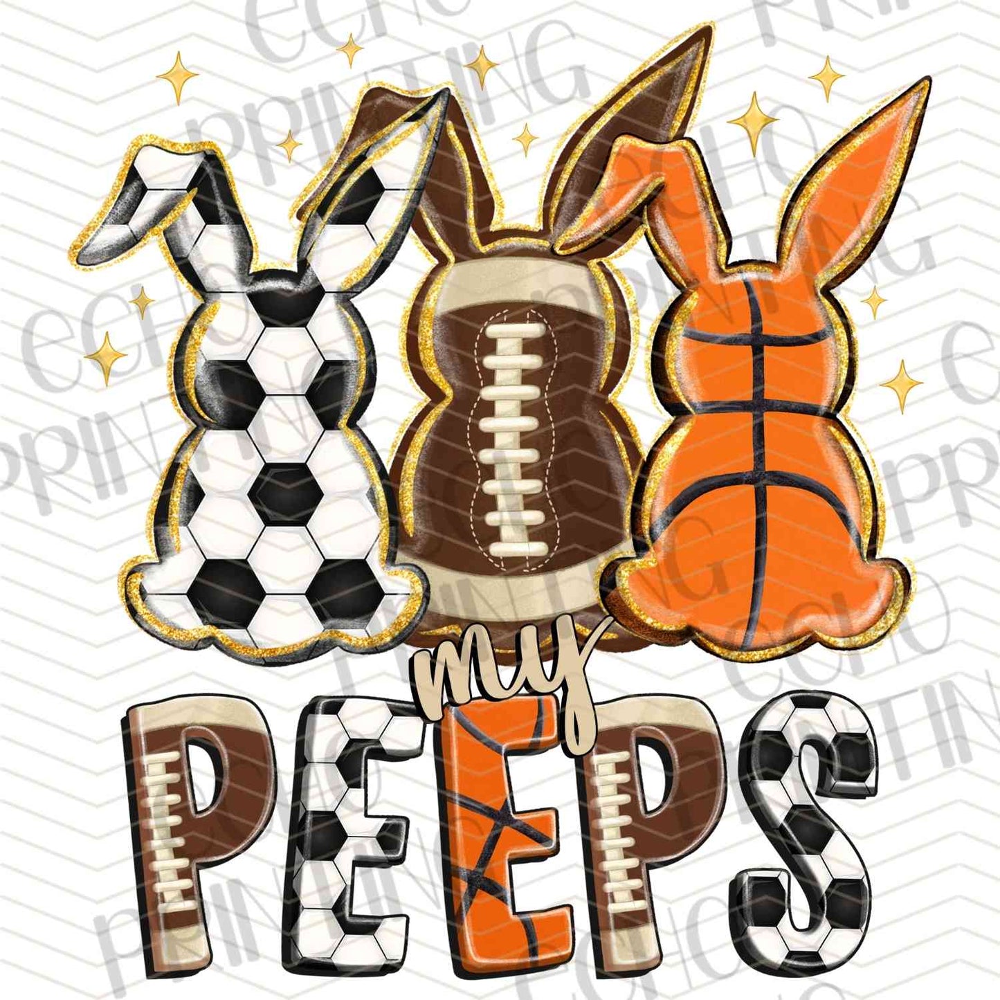 ESTRG 719 - FOOTBALL BUNNY PEEPS