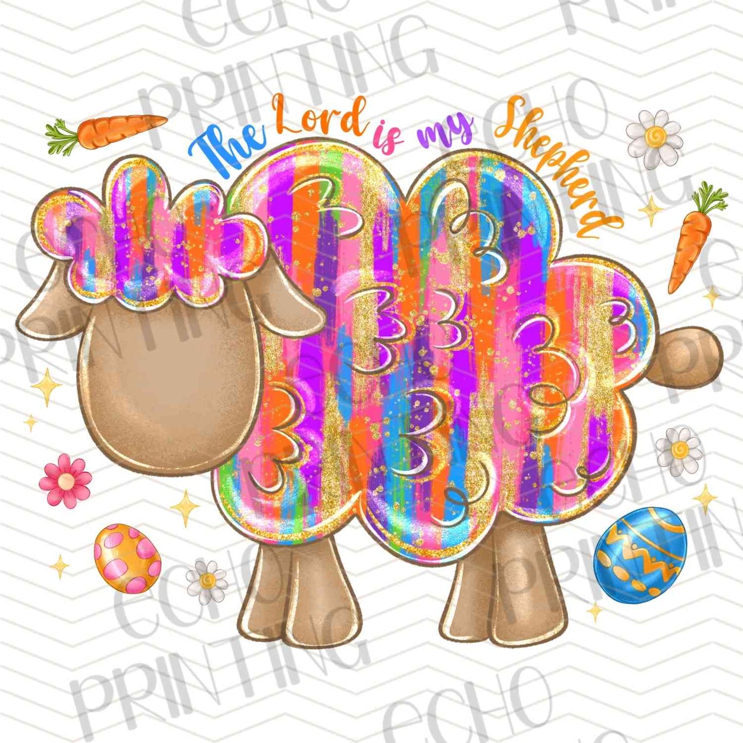 ESTRG 725 - COLORFUL EASTER BUNNY