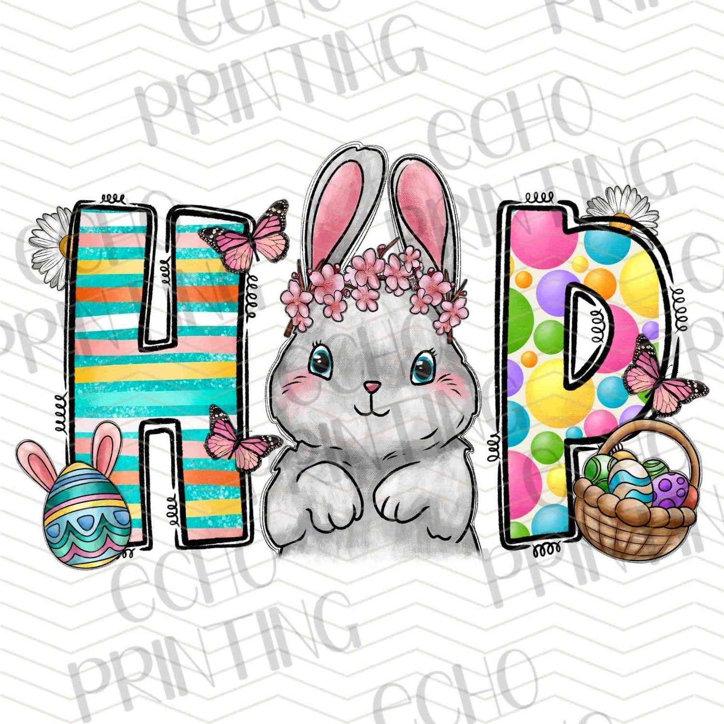 ESTRG 74 - HOP BUNNY LETTERING