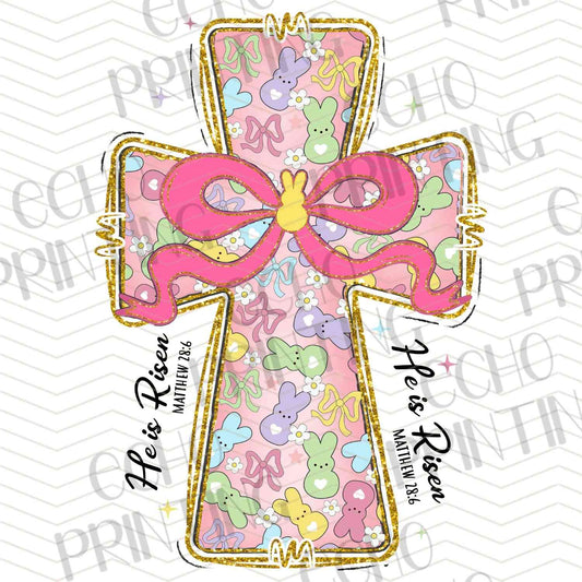 ESTRG 94 - CROSS WITH PINK BOW