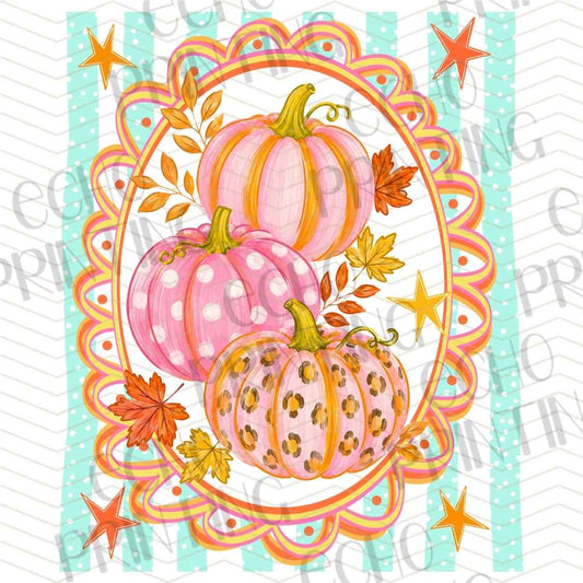 FLTK 1075 - PINK PUMPKIN AUTUMN FRAME