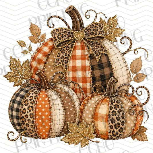 FLTK 1091 - PLAID PUMPKIN HARVEST DISPLAY