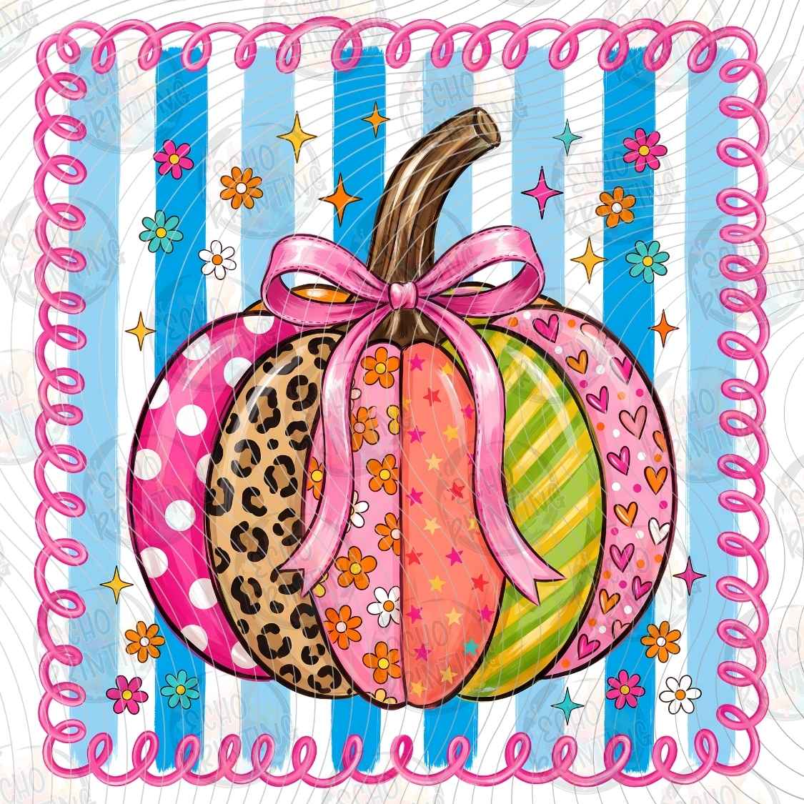 FLTK 1146 - PUMPKIN BOW FRAME