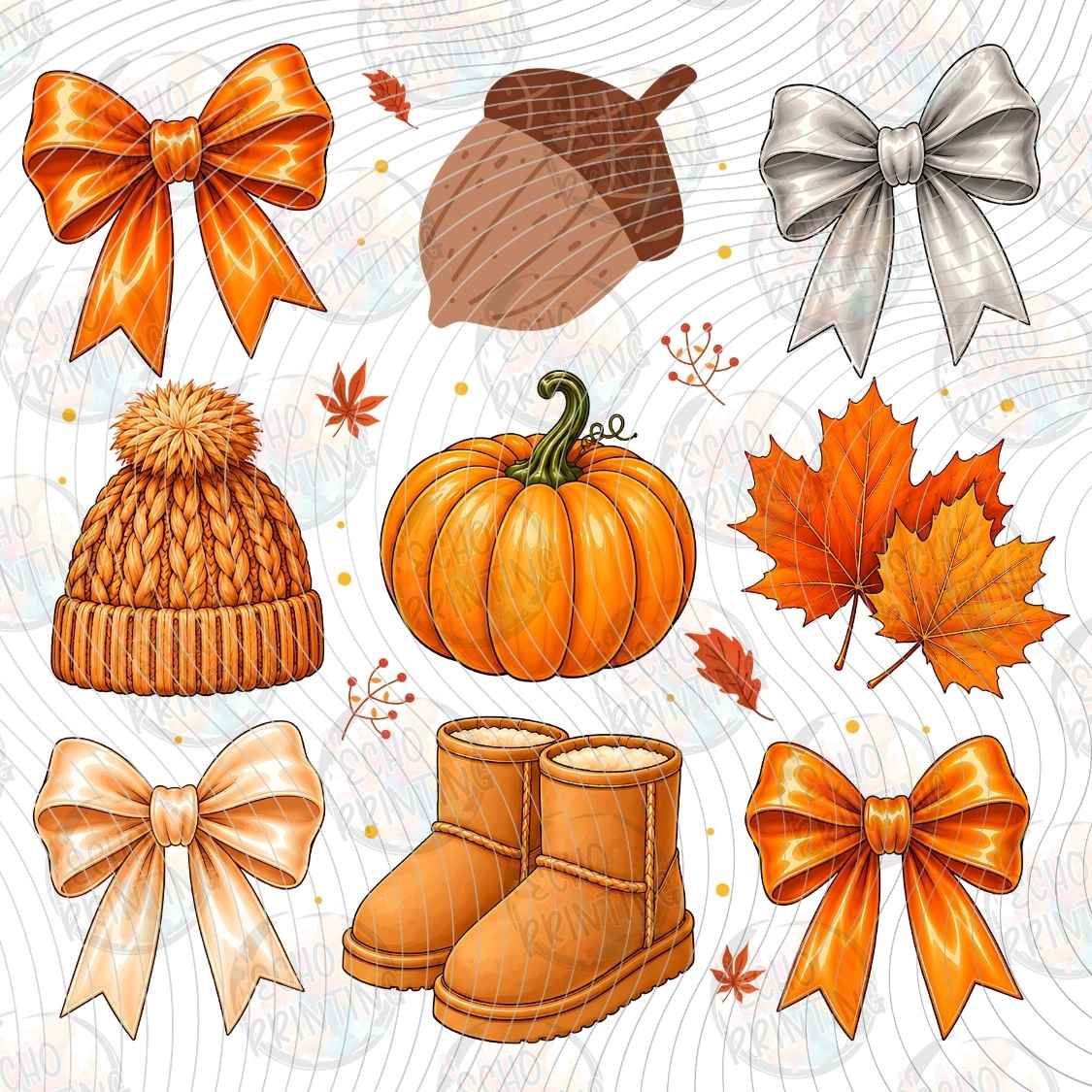 FLTK 1179 - AUTUMN BOWS AND PUMPKINS