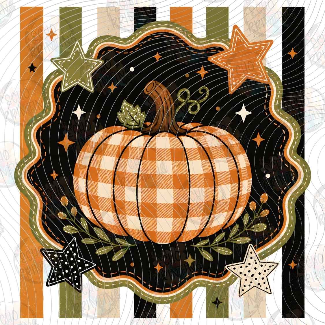 FLTK 1190 - PLAID PUMPKIN AUTUMN FRAME