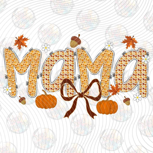 FLTK 1194 - MAMA AUTUMN LETTERING STYLE
