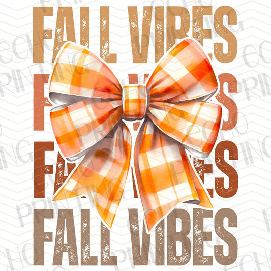 FLTK 120 – FALL VIBES PLAID ORANGE BOW