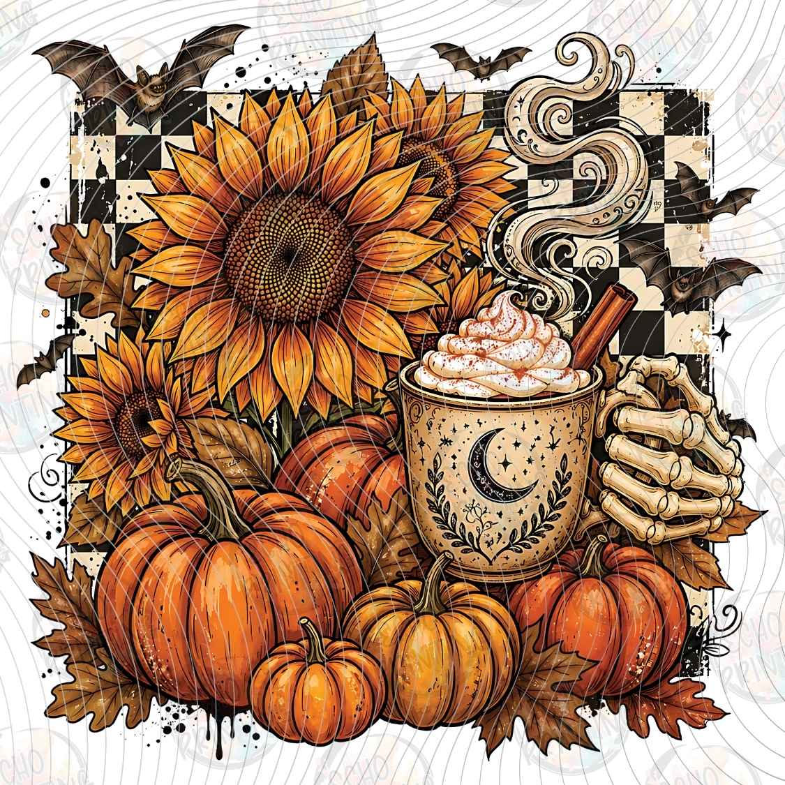 FLTK 1219 - SUNFLOWER PUMPKIN HARVEST COLLAGE