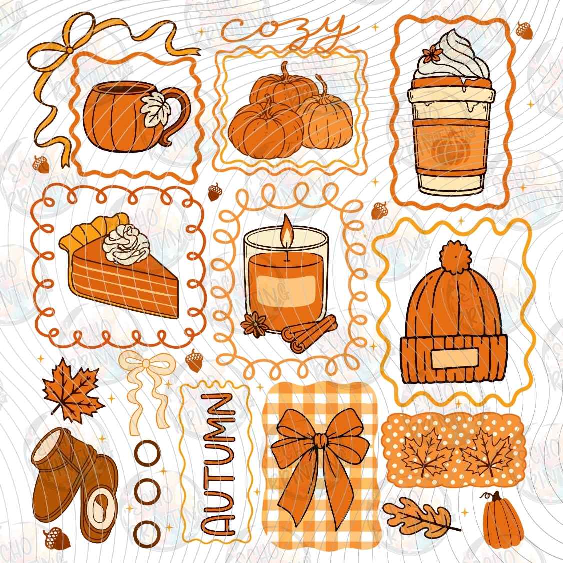 FLTK 1228 - COZY AUTUMN ICON COLLAGE
