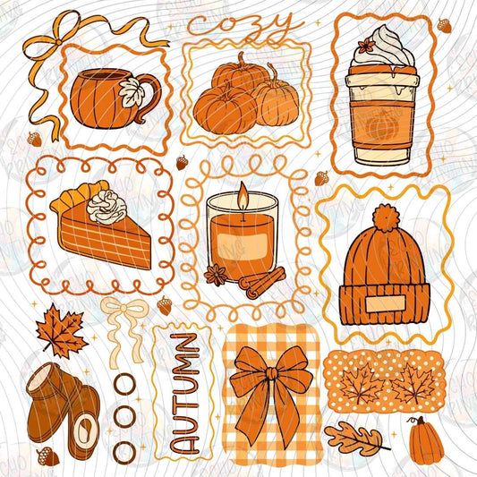 FLTK 1228 - COZY AUTUMN ICON COLLAGE