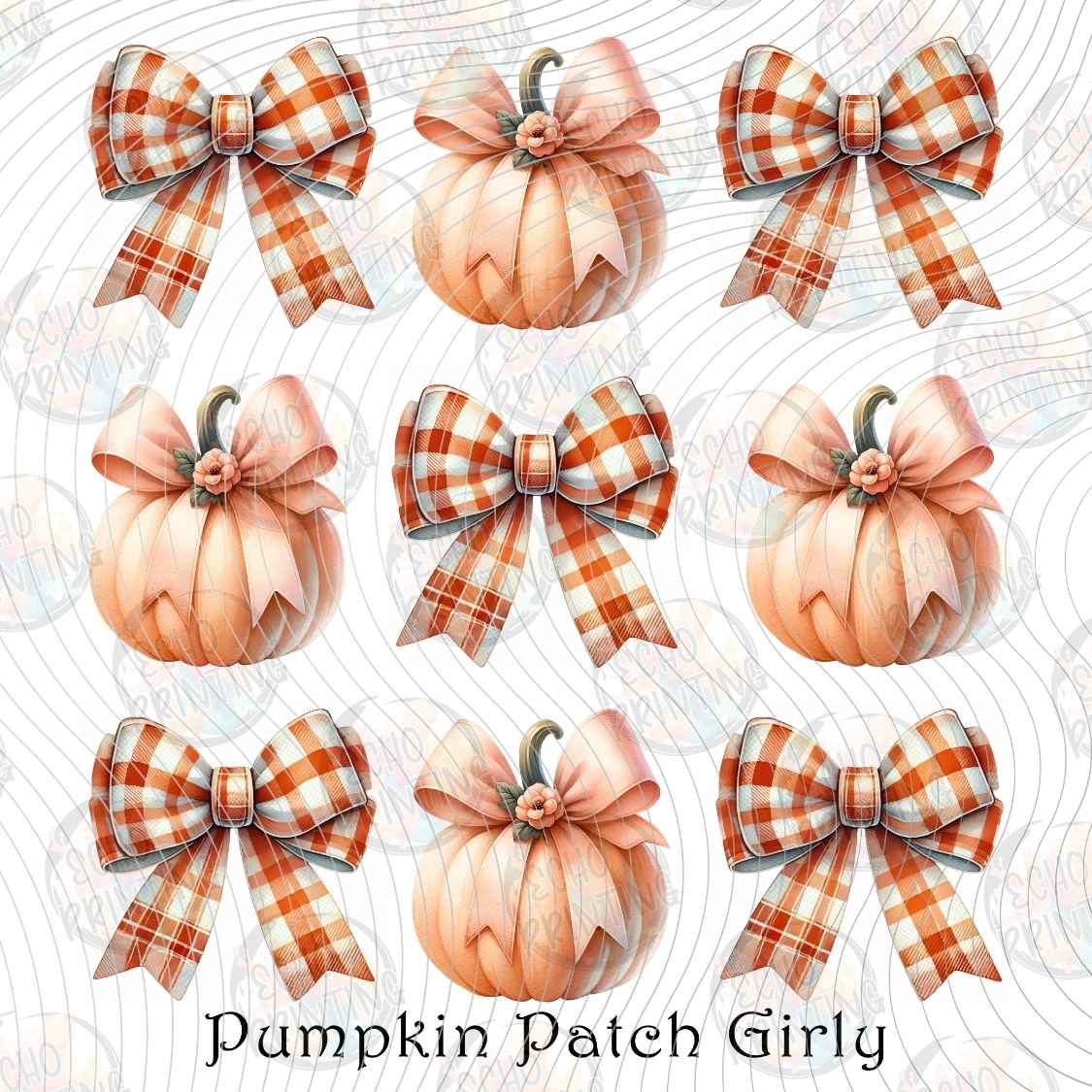 FLTK 1251 - PUMPKIN PATCH GIRLY BOWS