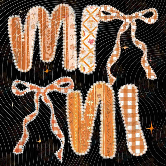 FLTK 1259 - MOM AUTUMN LETTERING STYLE