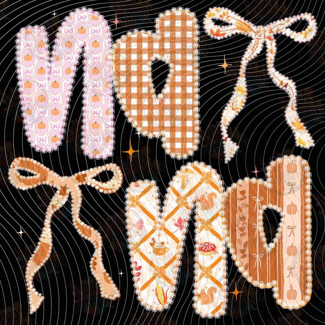 FLTK 1260 - MINI AUTUMN LETTERING STYLE