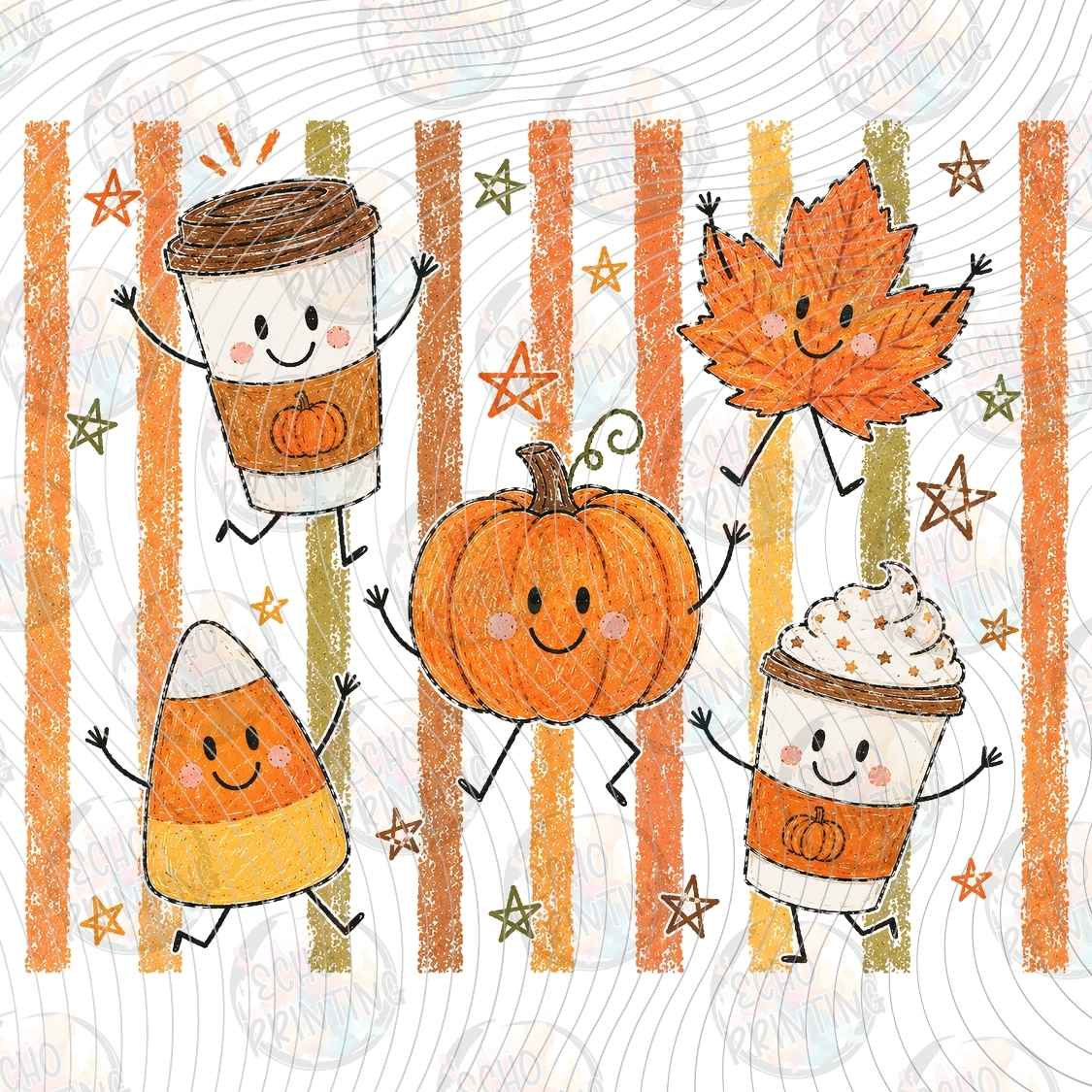 FLTK 1302 - AUTUMN CHARACTER FRIENDS COLLAGE