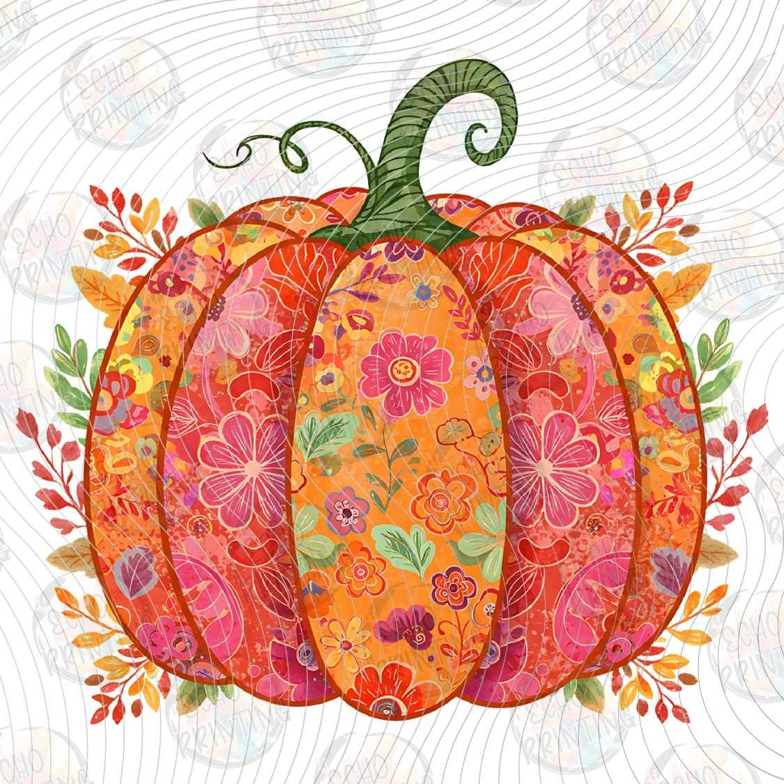 FLTK 1307 - FLORAL PUMPKIN PATCH COLLAGE