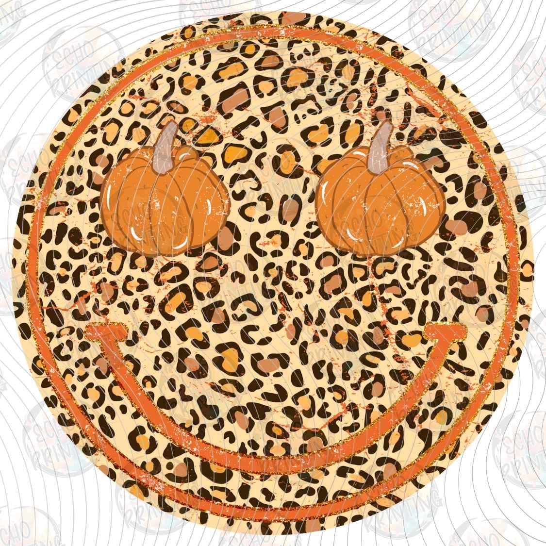 FLTK 1316 - LEOPARD PUMPKIN SMILEY