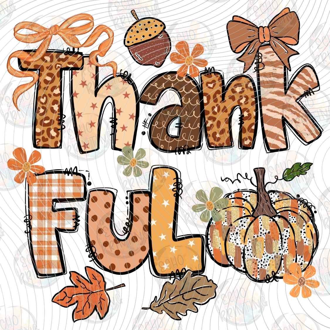 FLTK 1318 - THANKFUL HARVEST LETTERING