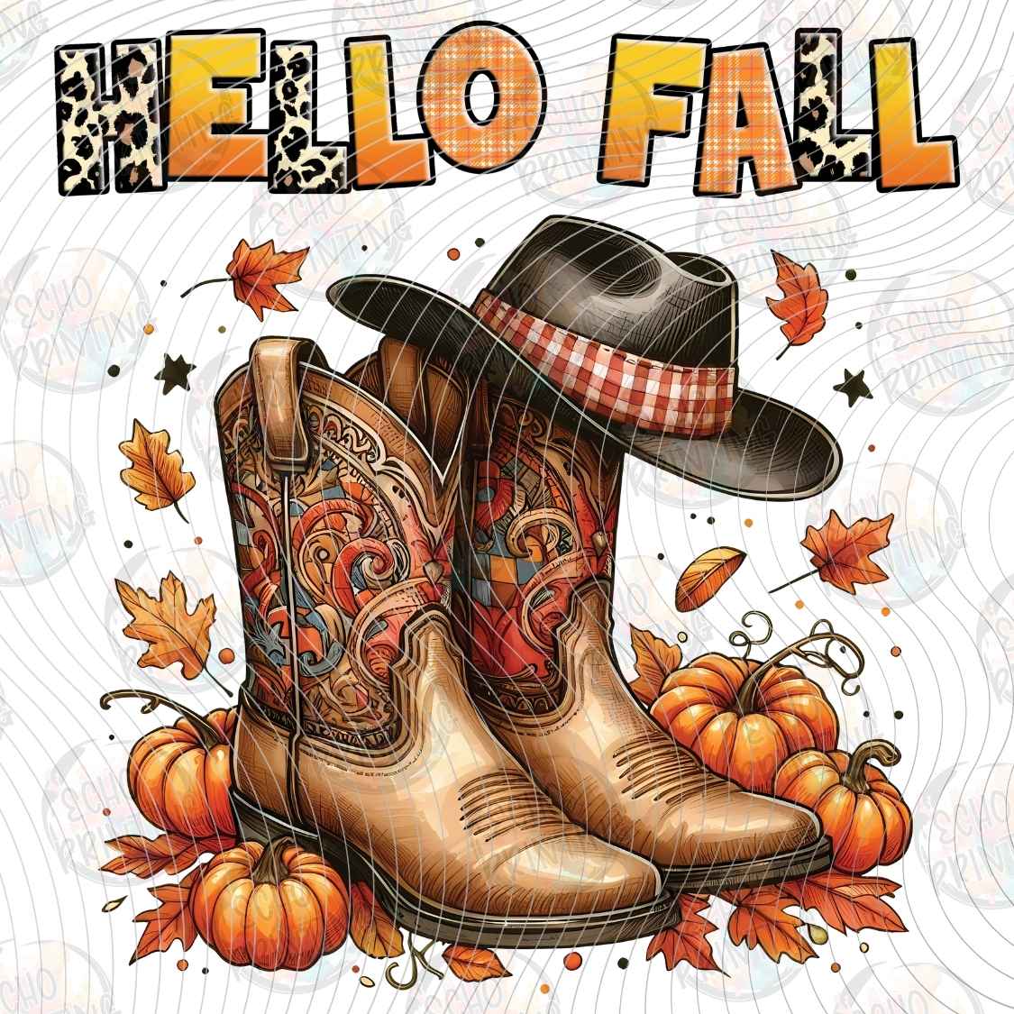FLTK 1336 - HELLO FALL WESTERN BOOTS