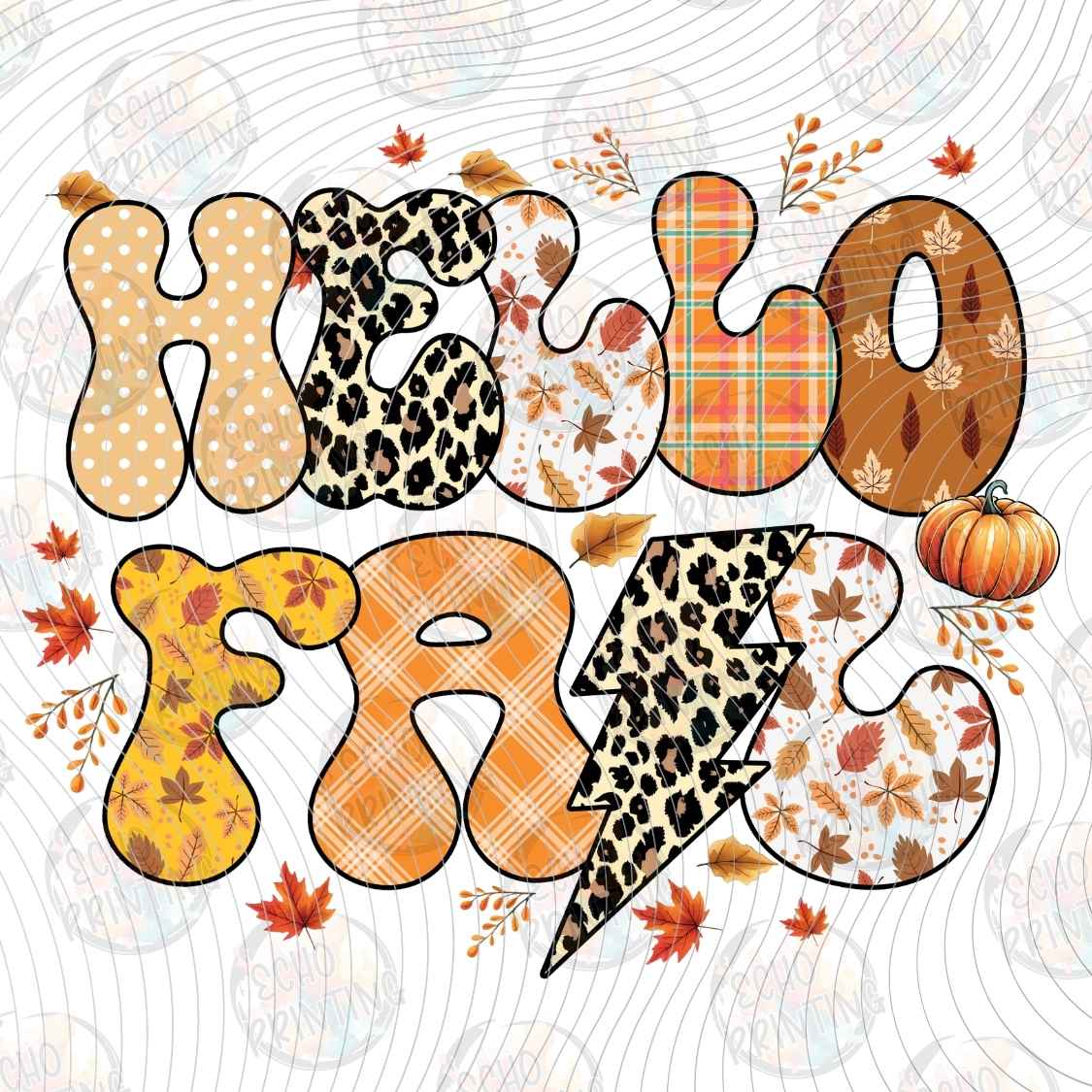 FLTK 1339 - HELLO FALL LEOPARD LETTERING
