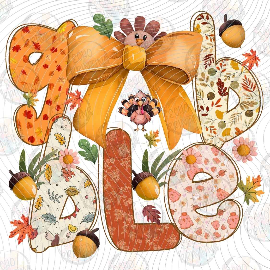 FLTK 1355 - FALL LEAF BOW COLLAGE