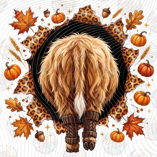 FLTK 1393 - HIGHLAND COW AUTUMN STYLE