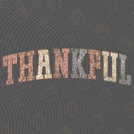 FLTK 1417 - THANKFUL RETRO LETTERING