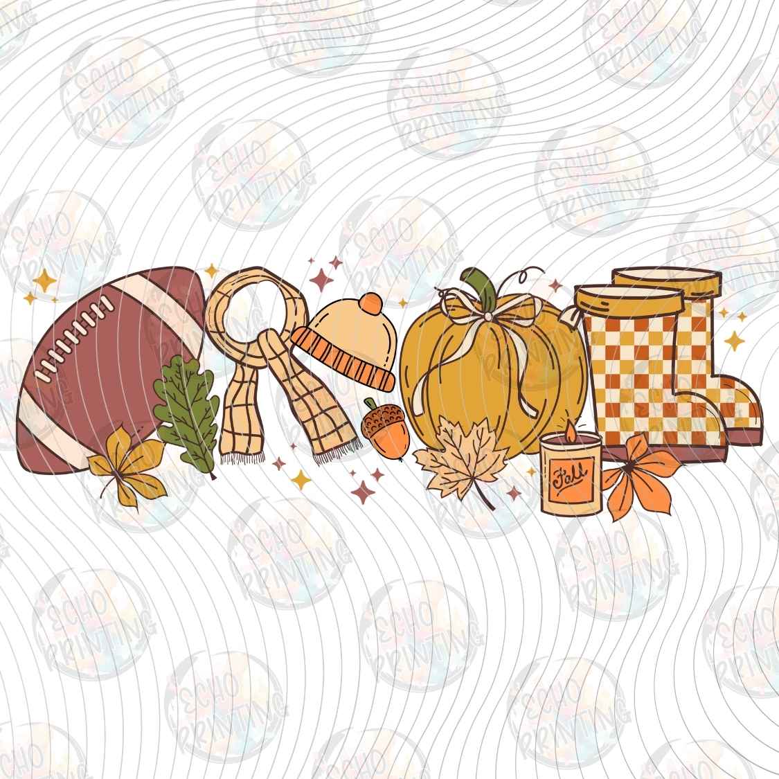 FLTK 1431 - FOOTBALL AUTUMN COLLAGE
