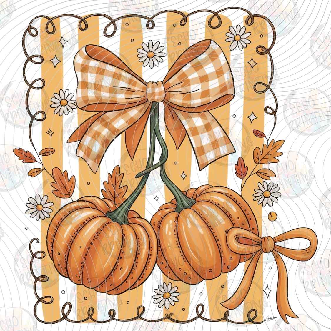 FLTK 1432 - PUMPKIN BOW FRAME