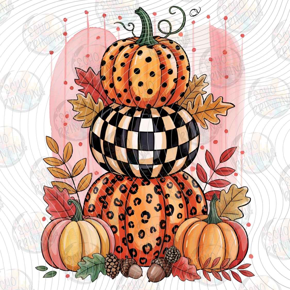 FLTK 1445 - LEOPARD PUMPKIN STACK