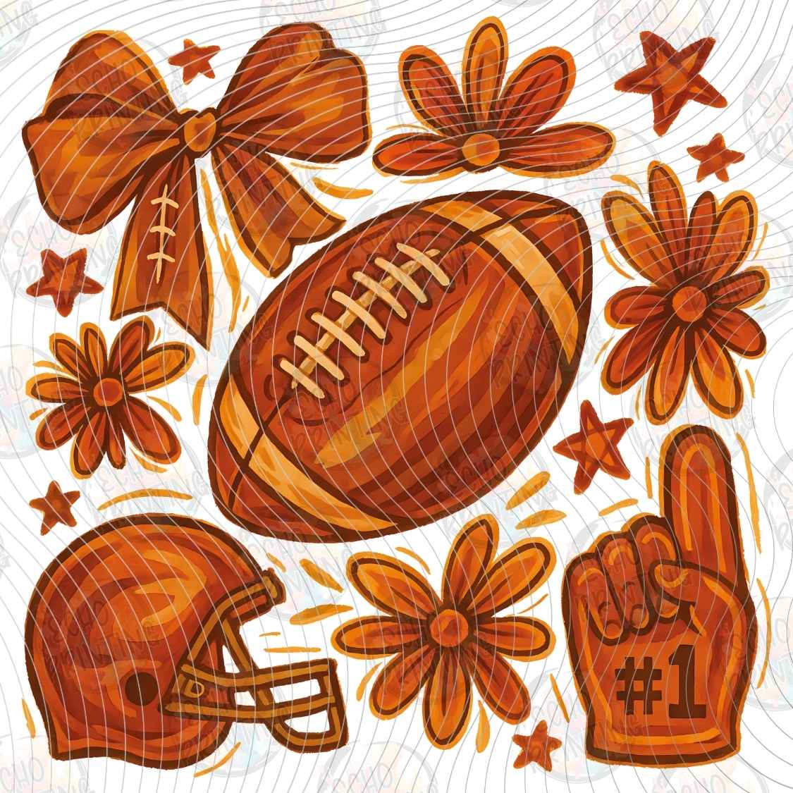 FLTK 1479 - FOOTBALL AUTUMN COLLAGE
