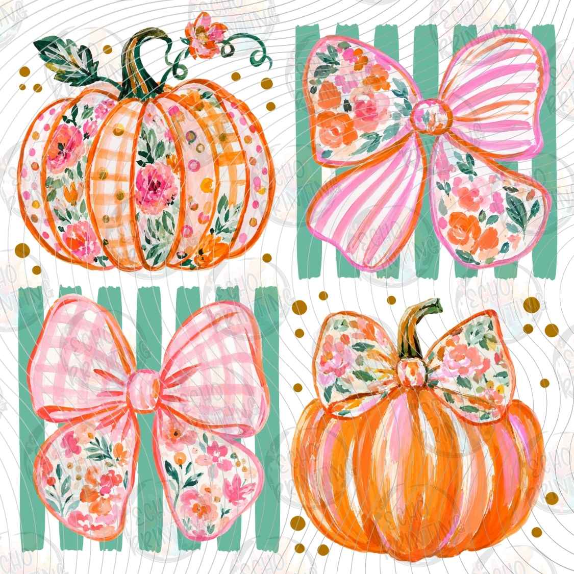 FLTK 1518 - PUMPKIN BUTTERFLY COLLAGE