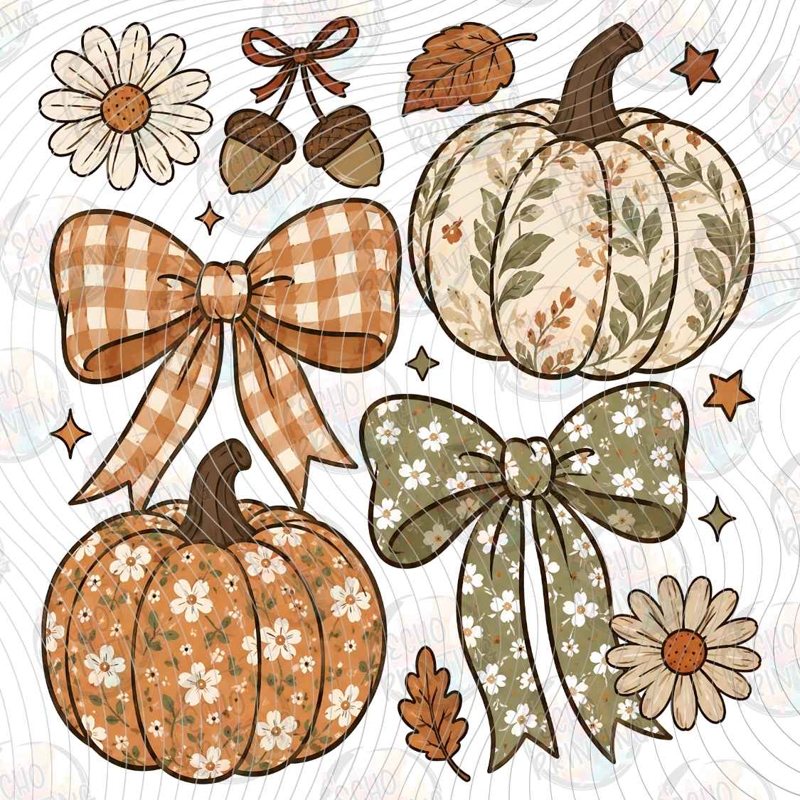 FLTK 1520 - PUMPKIN BOW COLLAGE