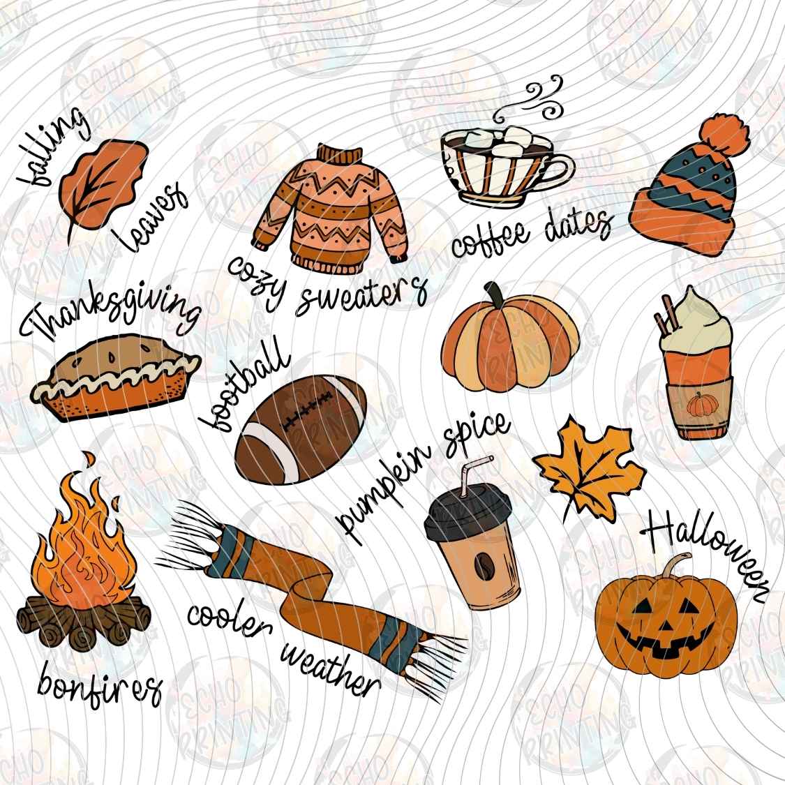 FLTK 1544 - AUTUMN ICONS COLLAGE