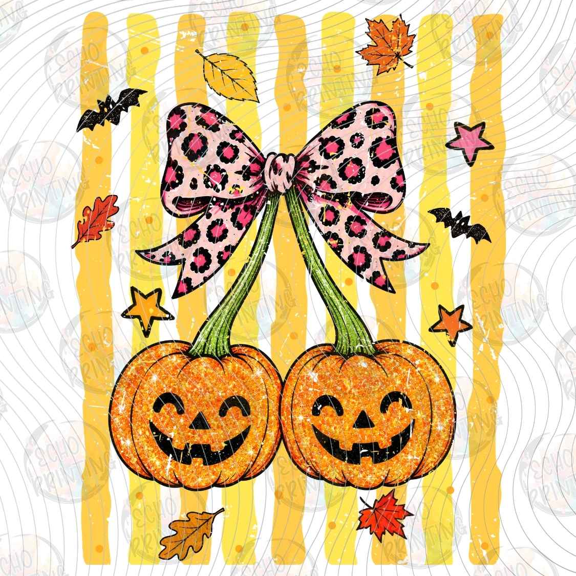 FLTK 1580 - PUMPKIN BOW HALLOWEEN STYLE