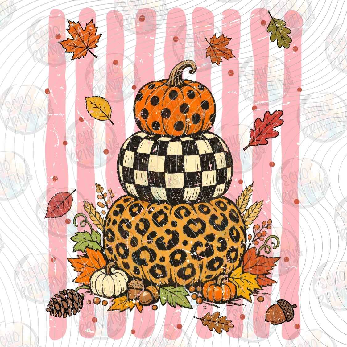 FLTK 1597 - LEOPARD PUMPKIN STACK