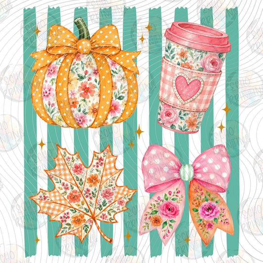 FLTK 1603 - PUMPKIN BOW AUTUMN COLLAGE