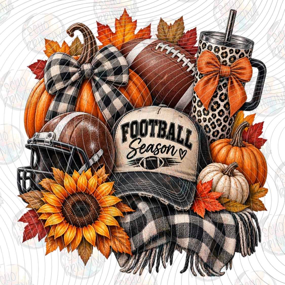 FLTK 1699 - FOOTBALL SEASON AUTUMN COLLAGE