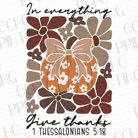 FLTK 173 – GIVE THANKS FLORAL PUMPKIN
